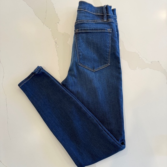 FRAME Women's High Rise Cigarette Jeans Size 26 Blue Medium Wash Casual Quality - Picture 1 of 12